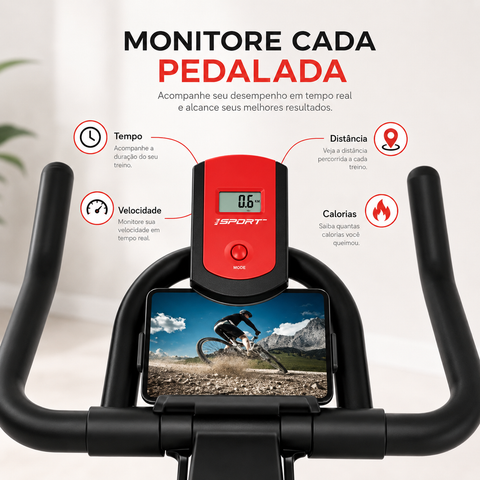Monitor LCD e suporte celular
